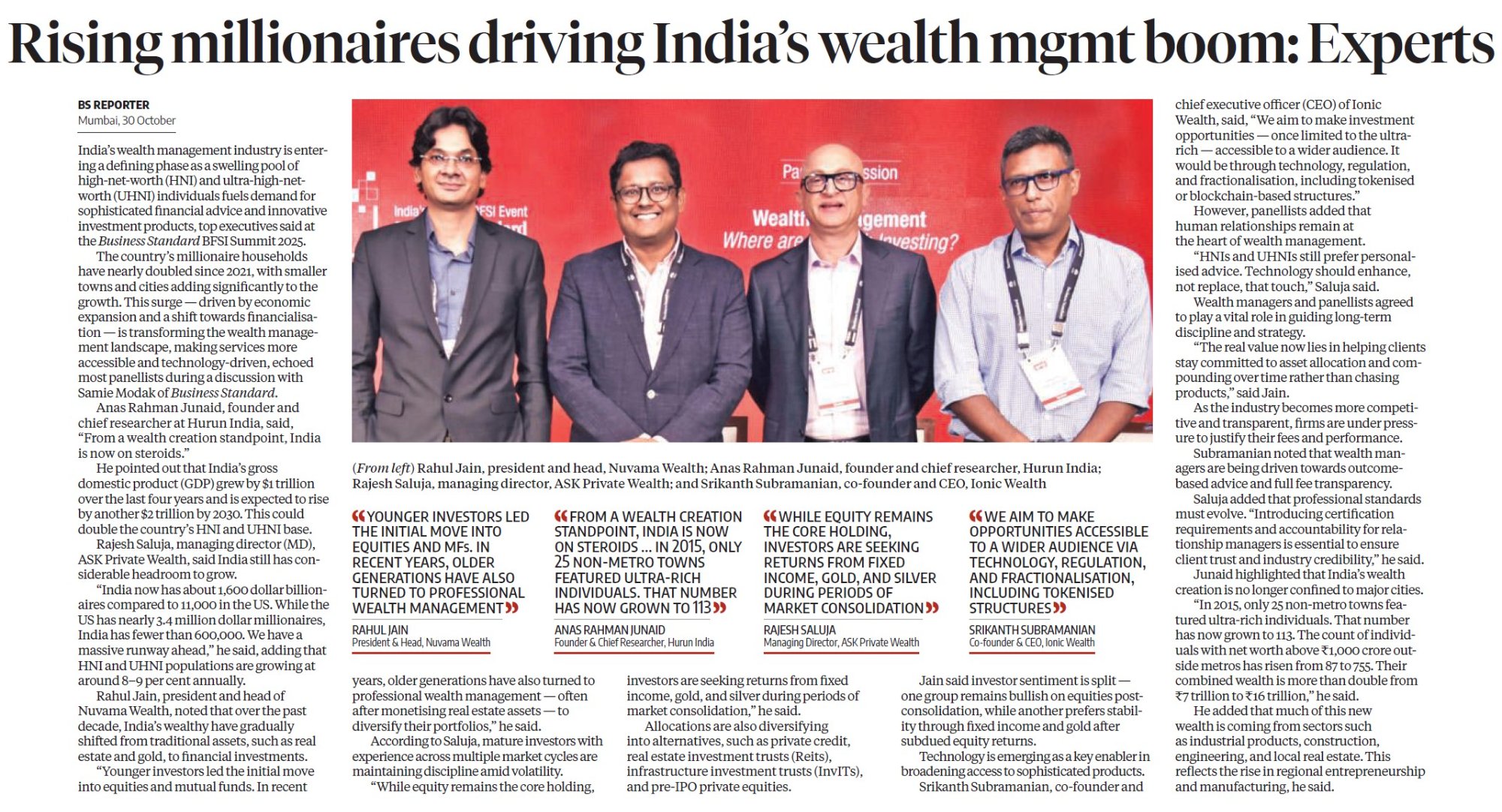 Rising Millionaires India Wealth Management